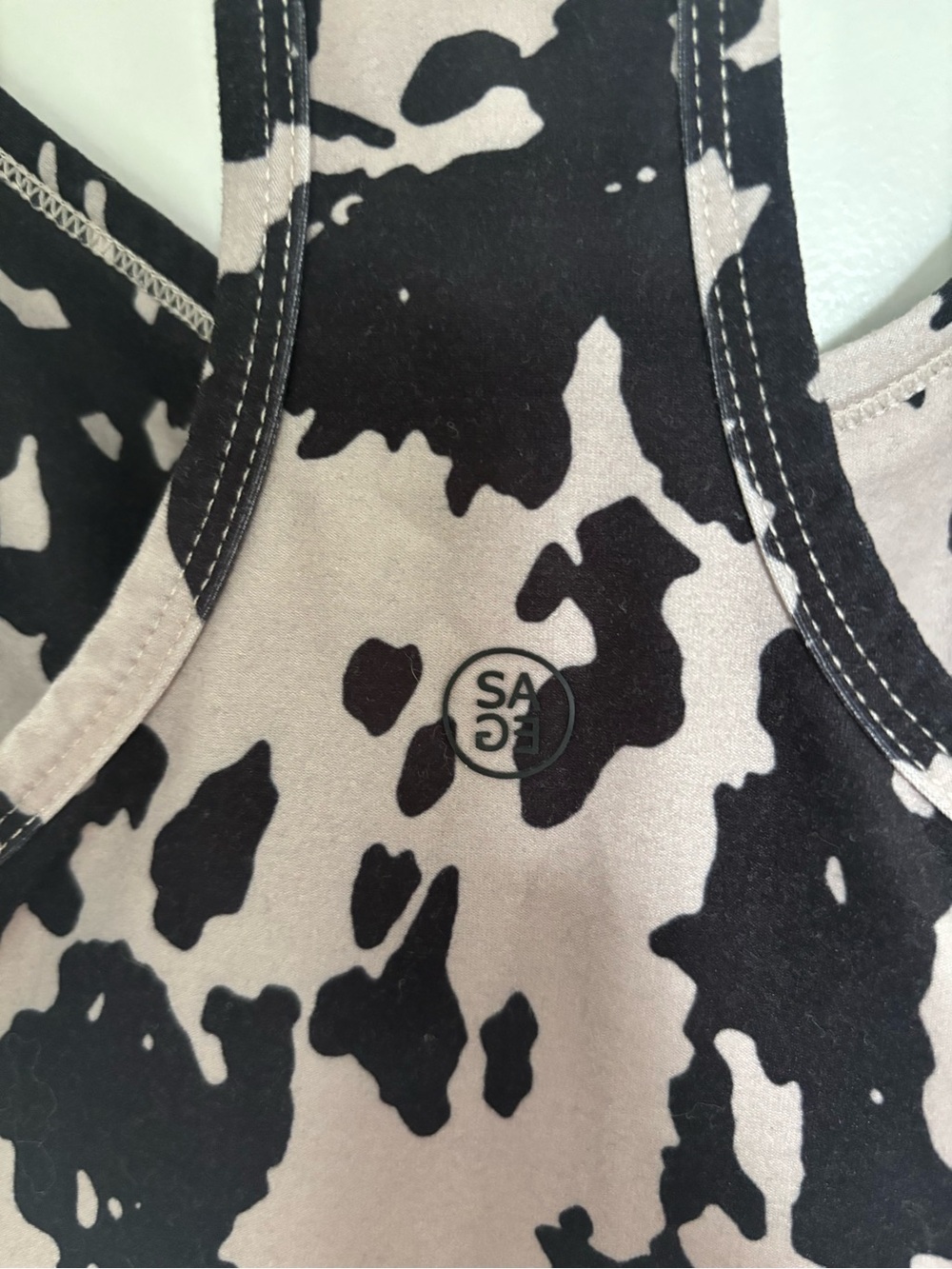 🎉 3/$15 Sage Cowhide Print Sports Bra - Picture 3 of 7